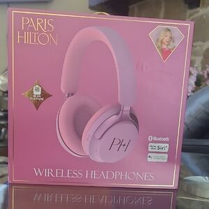 Paris Hilton Pink Wireless Headphones with Bluetooth